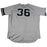 Erik Kratz New York Yankees 2017 Game-Used #36 Grey Jersey (9/24/2017)(JB849989)