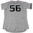 Tony Pena New York Yankees 2017 Game-Used #56 Grey Jersey (9/24/2017)(JC009324)