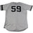 Rob Thomson New York Yankees 2017 Game-Used #59 Grey Jersey (9/24/2017)(JC009322)