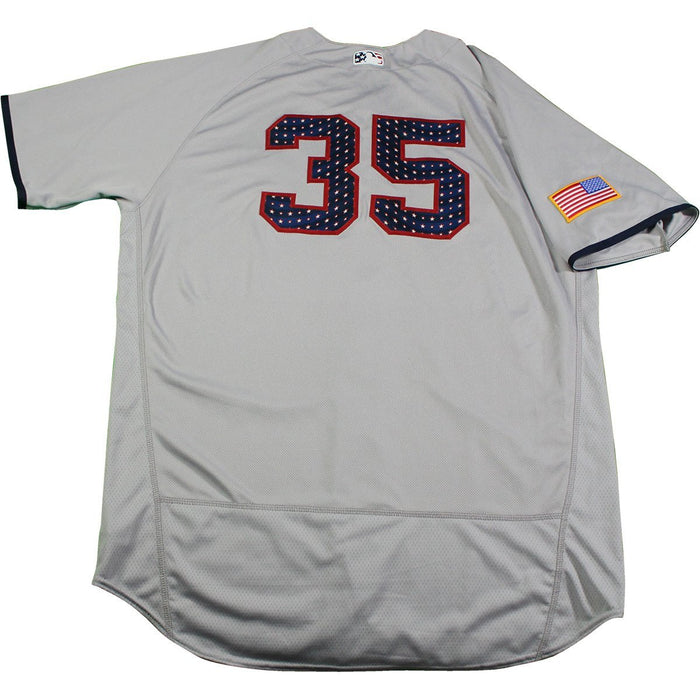 Michael Pineda  New York Yankees Game Used #35 Stars and Stripes Grey Jersey (7/2/2017)(JB714739)