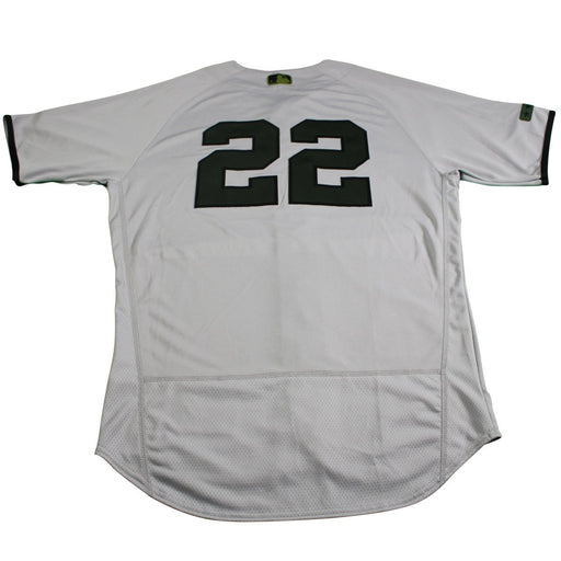 Jacoby Ellsbury New York Yankees Game Issued #22 Memorial Day Grey Jersey (5/29/2017)(JC045052)