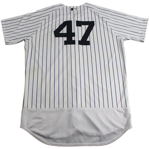 Jordan Montgomery New York Yankees Game Used #47 Pinstripe Jersey (7/7/2017)(JC357271)