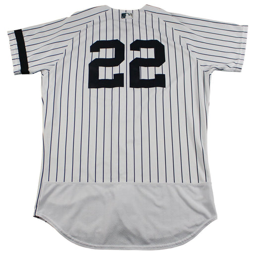 Jacoby Ellsbury New York Yankees Game Used #22 Pinstripe Jersey (10/1/2017)(JC009671)