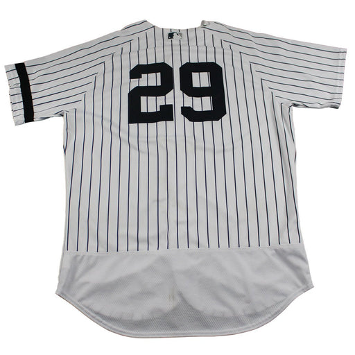 Todd Frazier New York Yankees Game Used #29 Pinstripe Jersey (10/1/2017)(JC009659)