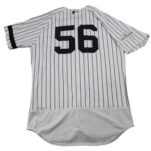 Tony Pena New York Yankees Game Used #56 Pinstripe Jersey (10/1/2017)(JC009683)