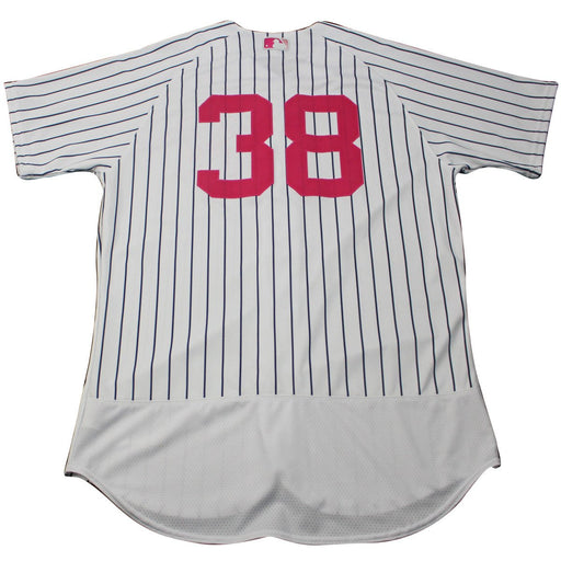 Rob Refsnyder New York Yankees #38 Team Issued Mother’s Day Pinstripe Jersey (JB727331)(44)