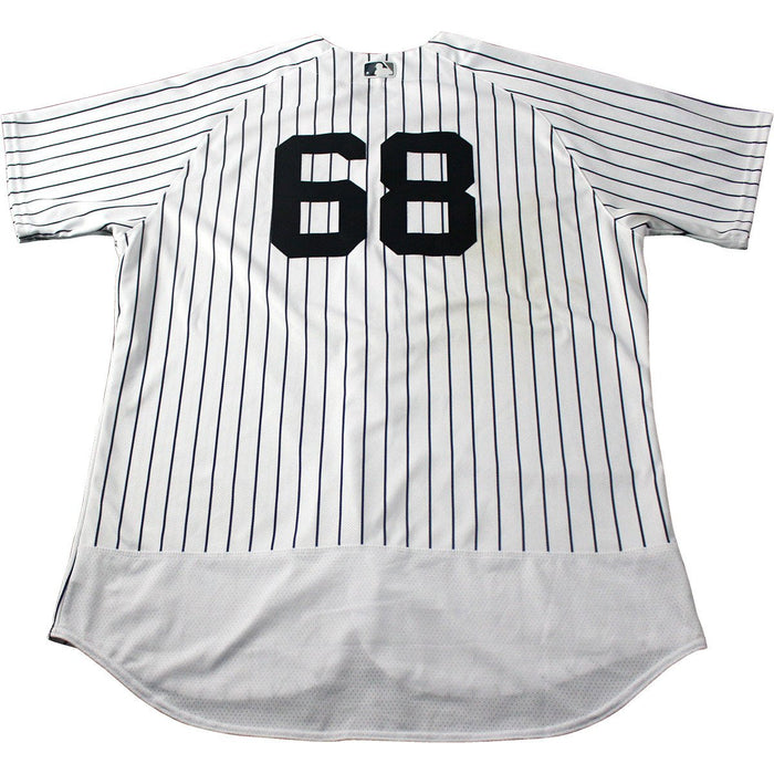 Dellin Betances New York Yankees 2017 Game Used #68 Pinstripe Jersey (5/12/2017)(JB727825)(52)