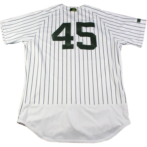 Chasen Shreve New York Yankees Game Used #45 Memorial Day Weekend Pinstripe Jersey (5/28/2017)(JC357054)(46)