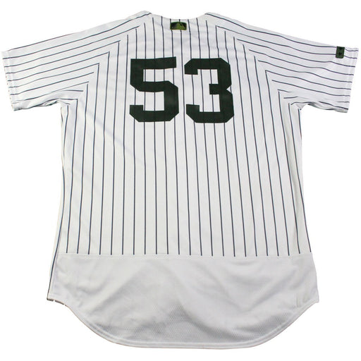 Joe Espada New York Yankees Game Used #53 Memorial Day Weekend Pinstripe Jersey (5/28/2017)(JC357048)(46)