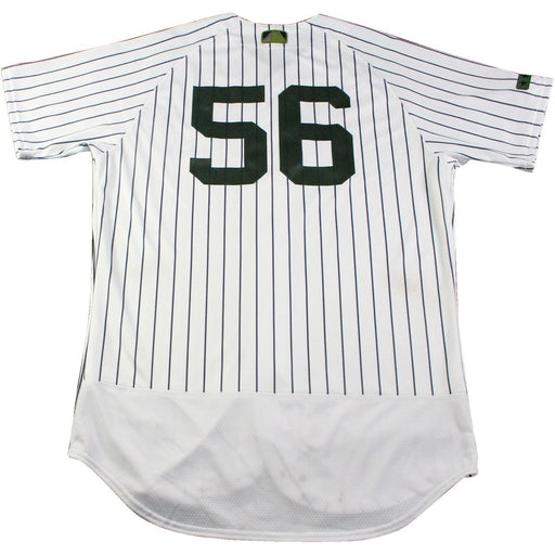 Tony Pena New York Yankees Game Used #56 Memorial Day Weekend Pinstripe Jersey (5/28/2017)(JC357049)(44)