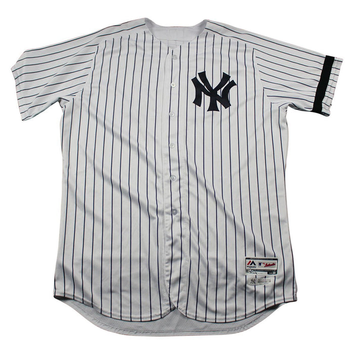 Erik Kratz New York Yankees 2017 Game-Issued # 36 Home Postseason Jersey (JC 052085)