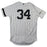 Jaime Garcia New York Yankees 2017 Postseason Game Used #34 Pinstripe Jersey (JB769930)