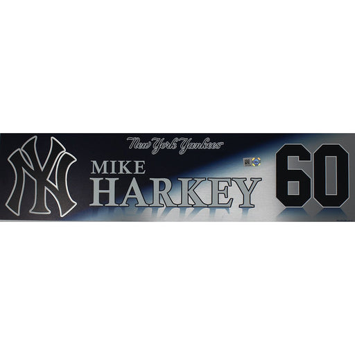 Mike Harkey New York Yankees 2017 Wild Card Game Used #60 Locker Room Nameplate (10/3/2017)(JB713794)