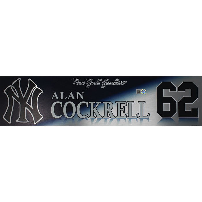 Alan Cockrell New York Yankees 2017 Wild Card Game Used #62 Locker Room Nameplate (10/3/2017)(JB713788)