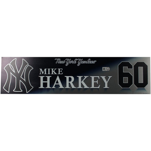 Mike Harkey New York Yankees 2017 Game Used #60 Locker Room Nameplate (10/16/2017)(JB713888)