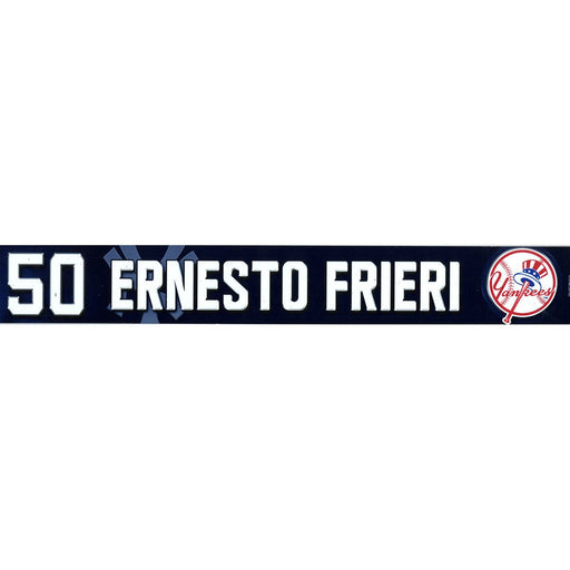 Ernesto Frieri New York Yankees 2017 Spring Training Game Used Locker Room Nameplate