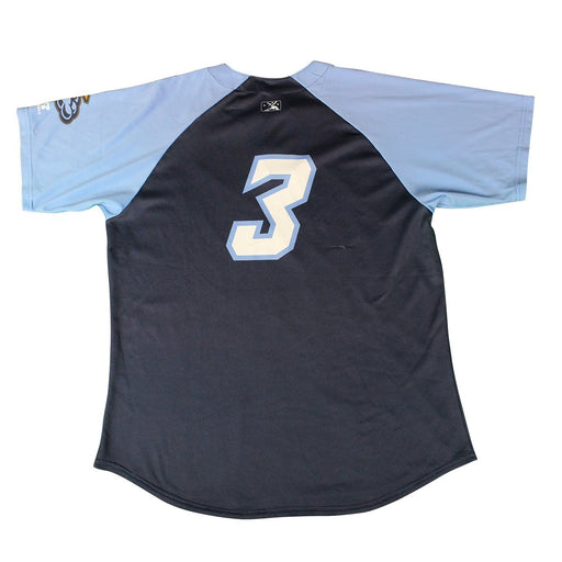 Thairo Estrada #3 Game Used Trenton Thunder Home Blue Jersey (Trenton Thunder LOA)