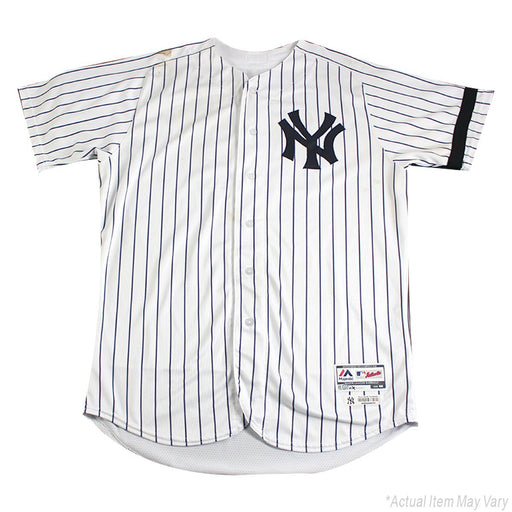 Marcus Thames New York Yankees Game Used #63 Pinstripe Jersey (10/1/2017)(JC009693)