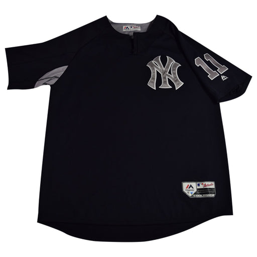 Brett Gardner New York Yankees 2018 Game Issued #11 BP Pullover  (JD207202)