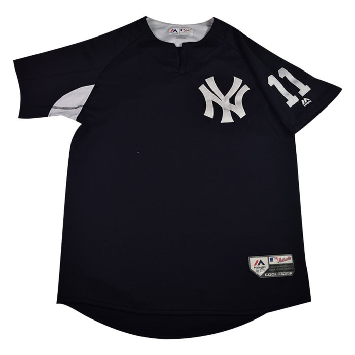 Brett Gardner New York Yankees 2018 Game Issued #11 BP Pullover  (JD207379)