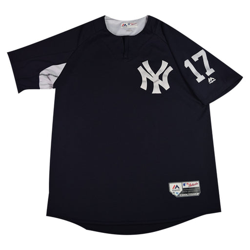 Aaron Boone New York Yankees 2018 Game Issued #17 BP Pullover  (JD207371)