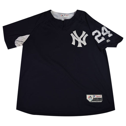 Gary Sanchez New York Yankees 2018 Game Issued #24 BP Pullover  (JD207386)