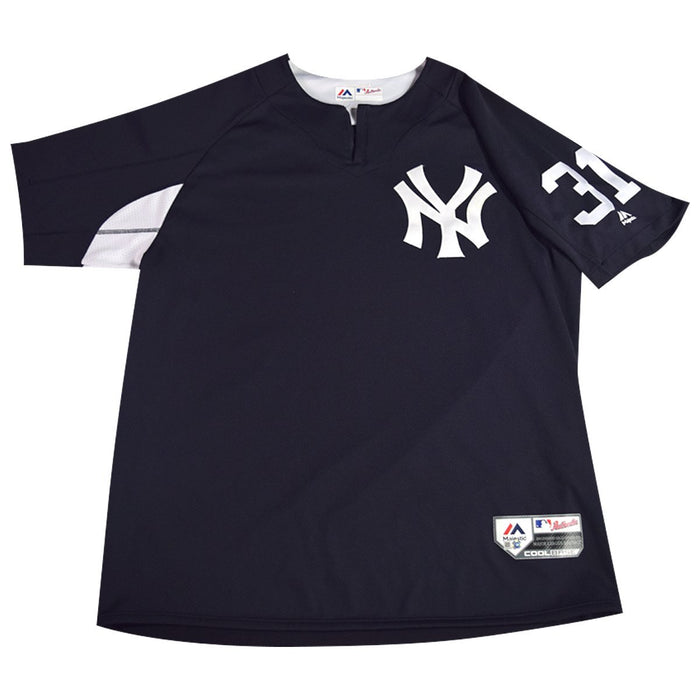 Aaron Hicks New York Yankees 2018 Game Issued #31 BP Pullover  (JD207378)