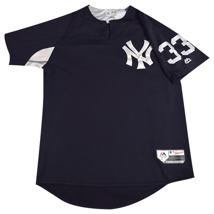 Greg Bird New York Yankees 2018 Game Issued #33 BP Pullover  (JD207384)