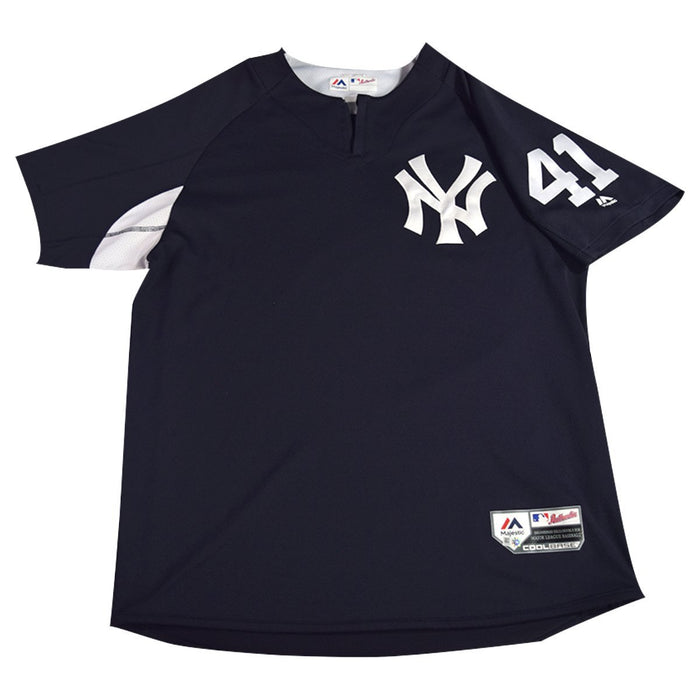 Miguel Andujar New York Yankees 2018 Game Issued #41 BP Pullover  (JD207387)