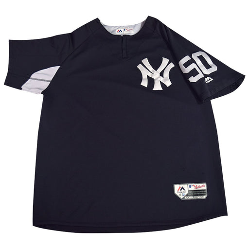 Reggie Willits New York Yankees 2018 Game Issued #50 BP Pullover  (JD207365)