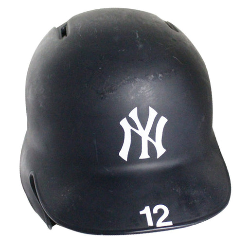 Tyler Wade New York Yankees 2018 Game Used #12 Road Batting Helmet (9/26/2018) (JB745798)