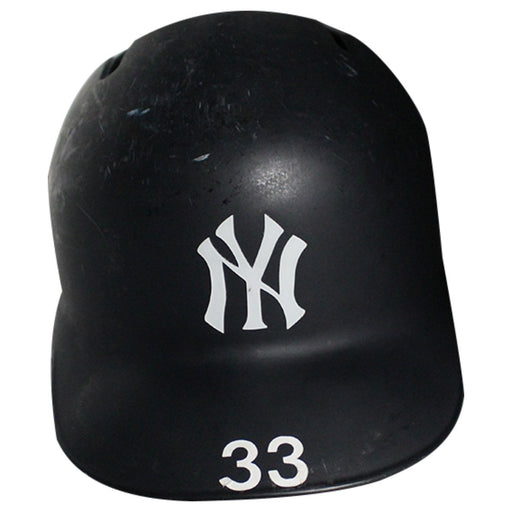 Greg Bird New York Yankees 2018 Game Used #33 Road Batting Helmet (9/26/2018) (JB745797)