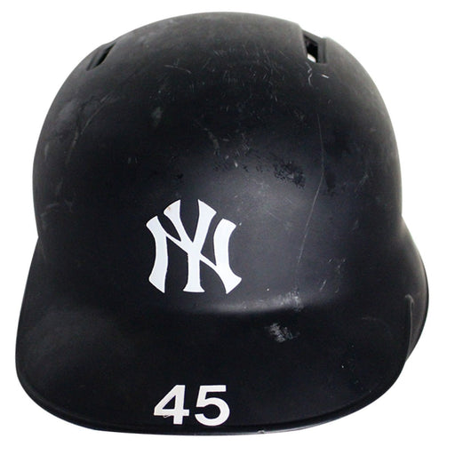 Luke Voit New York Yankees 2018 Game Used #45 Road Batting Helmet (9/24/2018 & 10/5/2018) (JB745790)