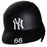 Kyle Higashioka New York Yankees 2018 Game Used #66 Road Batting Helmet (9/27/2018) (JB745801)