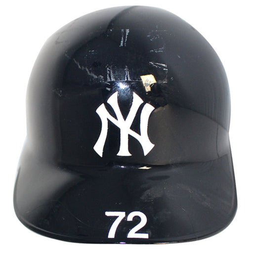 Kyle Holder New York Yankees 2018 Game Issued #72 Home Batting Helmet (No Date) (JB745844)