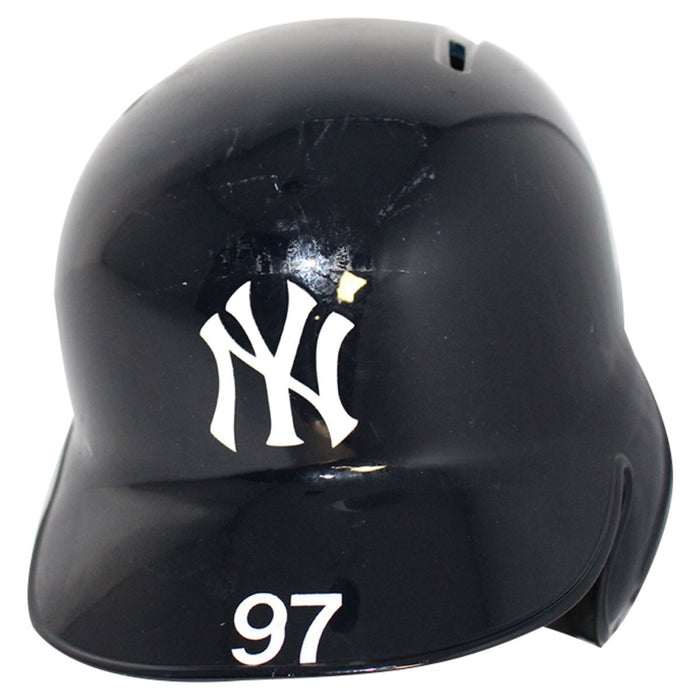 Nick Solak New York Yankees 2018 Game Issued #97 Home Batting Helmet (No Date) (JB745841)