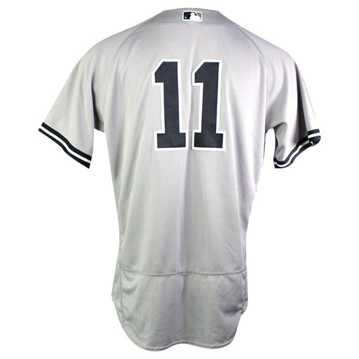 Brett Gardner New York Yankees 2018 Road Game Used #11 Jersey (8/8/2018) (JD293386) (0-3 1BB)