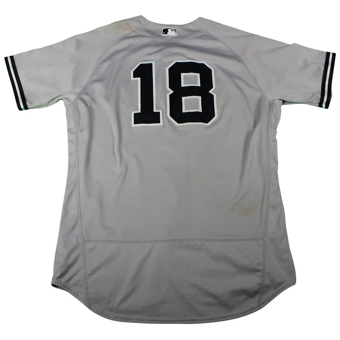 Didi Gregorius New York Yankees 2018 Road Game Used #18 Jersey (5/3/2018) (JD431943)