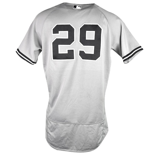 Adeiny Hechavarria New York Yankees 2018 Road Game Used #29 Jersey (9/30/2018) (JB745513) (0 for 2)