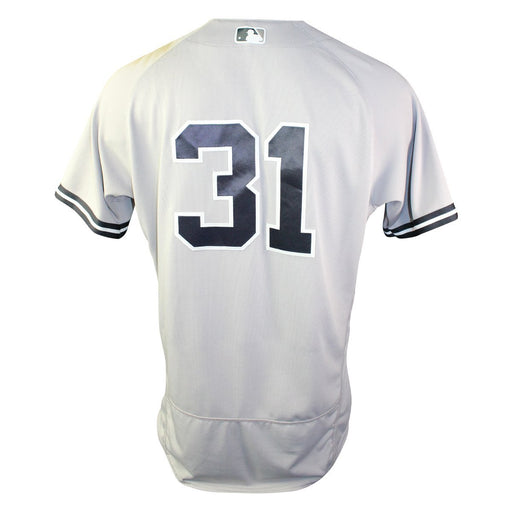 Aaron Hicks New York Yankees 2018 Road Game Used #31 Jersey (7/25/2018) (JC378654) (0-2)