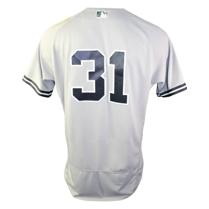 Aaron Hicks New York Yankees 2018 Road Game Used #31 Jersey (7/25/2018) (JC378654) (0-2)