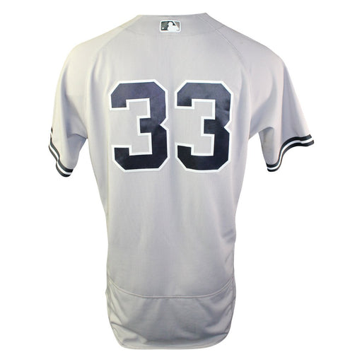 Greg Bird New York Yankees 2018 Road Game Used #33 Jersey (7/25/2018) (JD304460) (1-4)