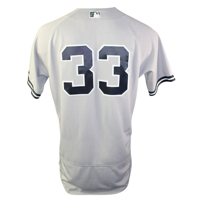 Greg Bird New York Yankees 2018 Road Game Used #33 Jersey (7/25/2018) (JD304460) (1-4)