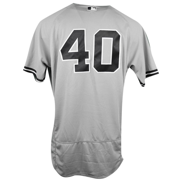 Luis Severino New York Yankees 2018 Road Game Used #40 Jersey (9/25/2018) (JD317080) (Win #19, 5IP, 4 Hits, 2 Runs, 7K's)