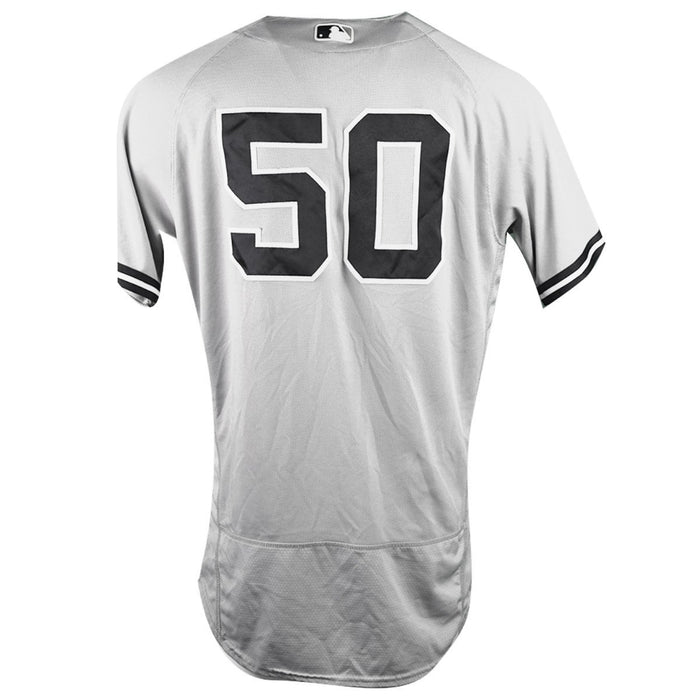 Reggie Willits New York Yankees 2018 Road Game Used #50 Jersey (9/30/2018) (JB745519)