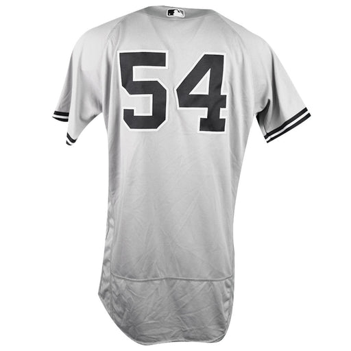 Aroldis Chapman New York Yankees 2018 Road Game Used #54 Jersey (9/30/2018) (JB745503)