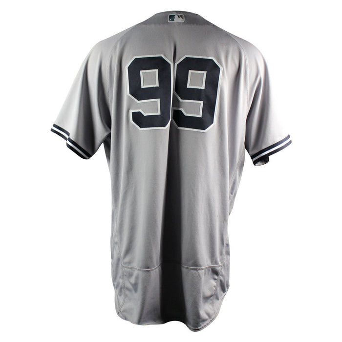 Aaron Judge New York Yankees 2018 Road Game Used #99 Jersey (5/23/2018) (JC331883) (2-5 2 Runs, 2 RBIs, 1 Single, 1 Fielders Choice)