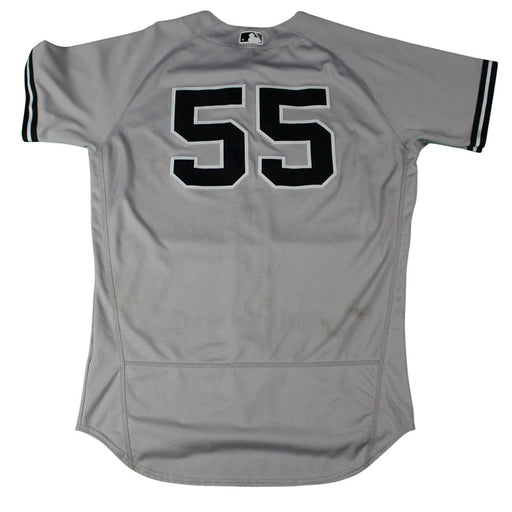 Sonny Gray New York Yankees 2018 Road Game Used #55 Jersey (4/12/2018) (JC280267)