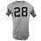 Austin Romine New York Yankees 2018 ALDS Game Used #28 Road Gray Jersey