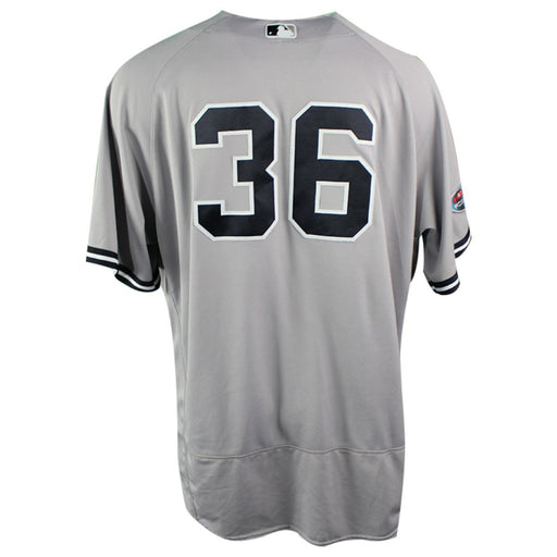 Lance Lynn New York Yankees 2018 ALDS Game Used #36 Road Gray Jersey